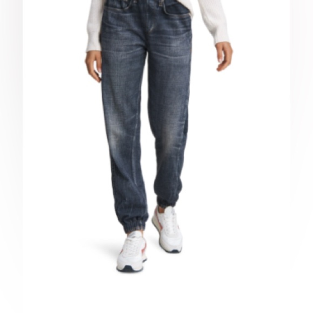 rag & bone miramar faux jeans knit joggers.